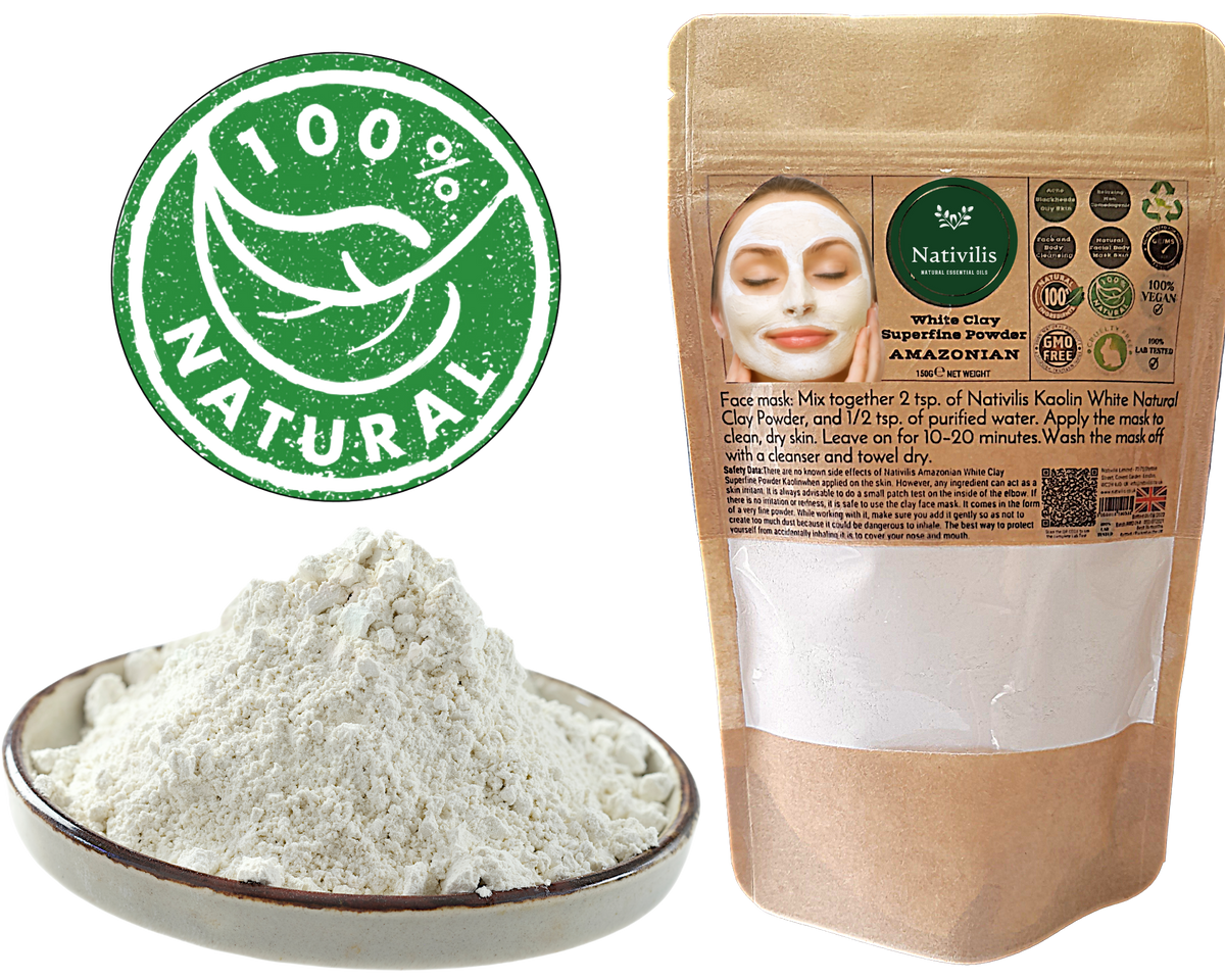 White Kaolin Clay - Superfine - Organic Superfoods