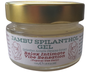 Nativilis Jambu Spilanthol Gel - (Spilanthes Acmella Oleracea Extract) - 100% Natural Vegan Pure - Relax Intimate Vibe Sensation - Muscle Relaxant Effect - Popular Female Aphrodisiac - Natural Botox Alternative - Copaiba Properties - 100 ml