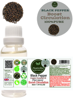 Load image into Gallery viewer, Nativilis Black Pepper Organic Essential Oil 30 ml (Piper nigrum) - Ease aching muscles boost the immune system improves circulation - Copaiba Properties
