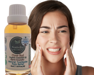 Nativilis Organic Clove Bud Essential Oil (Eugenia Caryophyllus) - natural pain reliever for toothache muscle pain - skin care - Copaiba properties 30ml Media 11 of 30