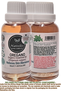 Nativilis Oregano Organic Essential Oil 30 ml (Origanum vulgare) - antioxidant antifungal anti-inflammatory properties playing beneficial role in weight management and infection treatments - Copaiba Properties