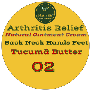 Nativilis Amazonian Ointment Cream for Arthritis, 100% Natural for Repetitive Strain Injury (RSI), Legs Massage, Muscle Recovery, Joint Relief on Back, Neck, Wrist, Hands and Feet 100g – Copaiba