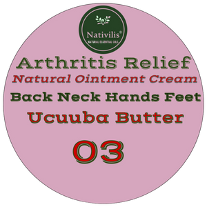 Nativilis Amazonian Ointment Cream for Arthritis, 100% Natural for Repetitive Strain Injury (RSI), Legs Massage, Muscle Recovery, Joint Relief on Back, Neck, Wrist, Hands and Feet 100g – Copaiba