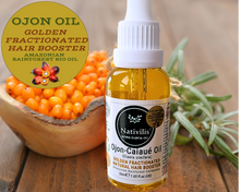 Load image into Gallery viewer, Nativilis Ojon Caiaue GOLDEN FRACTIONATED Oil - (Elaeis oleifera) NATURAL HAIR SKIN BOOSTER Rainforest Virgin Oil - revitalizes damaged follicles helps effective hair growth volumize and get tame frizz – Copaiba
