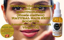 Load image into Gallery viewer, Nativilis Ojon Caiaue GOLDEN FRACTIONATED Oil - (Elaeis oleifera) NATURAL HAIR SKIN BOOSTER Rainforest Virgin Oil - revitalizes damaged follicles helps effective hair growth volumize and get tame frizz – Copaiba
