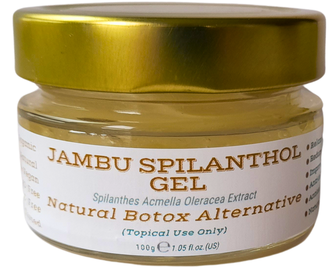 Nativilis Jambu Spilanthol Gel - (Spilanthes Acmella Oleracea Extract) - 100% Vegan Pure Natural Botox Alternative Better Skin Penetration Improve Skin Firmness Copaiba Properties - 100 ml