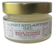 Load image into Gallery viewer, Nativilis Jambu Spilanthol Gel - (Spilanthes Acmella Oleracea Extract) - 100% Natural Vegan Pure - Relax Intimate Vibe Sensation - Muscle Relaxant Effect - Popular Female Aphrodisiac - Natural Botox Alternative - Copaiba Properties - 100 ml
