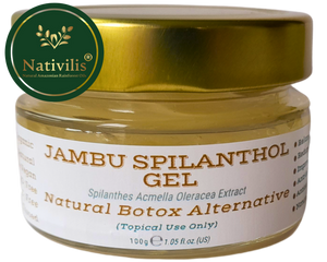 Nativilis Jambu Spilanthol Gel - (Spilanthes Acmella Oleracea Extract) - 100% Vegan Pure Natural Botox Alternative Better Skin Penetration Improve Skin Firmness Copaiba Properties - 100 ml