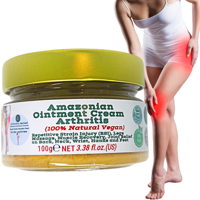 Nativilis Amazonian Ointment Cream for Arthritis, 100% Natural for Repetitive Strain Injury (RSI), Legs Massage, Muscle Recovery, Joint Relief on Back, Neck, Wrist, Hands and Feet 100g – Copaiba