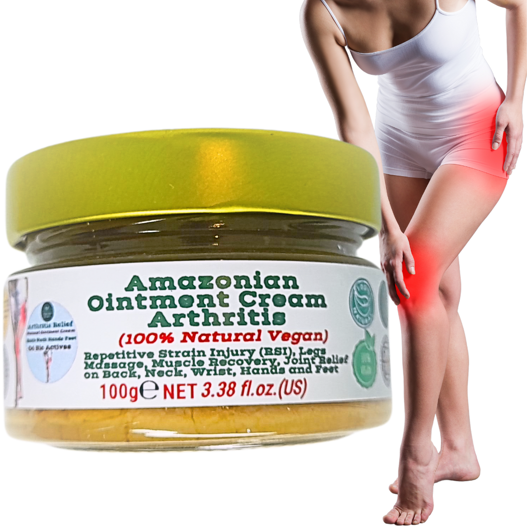 Nativilis Amazonian Ointment Cream for Arthritis, 100% Natural for Repetitive Strain Injury (RSI), Legs Massage, Muscle Recovery, Joint Relief on Back, Neck, Wrist, Hands and Feet 100g – Copaiba