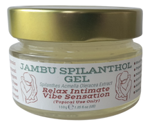 Load image into Gallery viewer, Nativilis Jambu Spilanthol Gel - (Spilanthes Acmella Oleracea Extract) - 100% Natural Vegan Pure - Relax Intimate Vibe Sensation - Muscle Relaxant Effect - Popular Female Aphrodisiac - Natural Botox Alternative - Copaiba Properties - 100 ml
