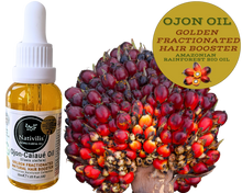 Load image into Gallery viewer, Nativilis Ojon Caiaue GOLDEN FRACTIONATED Oil - (Elaeis oleifera) NATURAL HAIR SKIN BOOSTER Rainforest Virgin Oil - revitalizes damaged follicles helps effective hair growth volumize and get tame frizz – Copaiba
