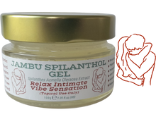 Load image into Gallery viewer, Nativilis Jambu Spilanthol Gel - (Spilanthes Acmella Oleracea Extract) - 100% Natural Vegan Pure - Relax Intimate Vibe Sensation - Muscle Relaxant Effect - Popular Female Aphrodisiac - Natural Botox Alternative - Copaiba Properties - 100 ml
