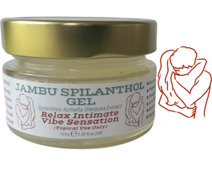 Nativilis Jambu Spilanthol Gel - (Spilanthes Acmella Oleracea Extract) - 100% Natural Vegan Pure - Relax Intimate Vibe Sensation - Muscle Relaxant Effect - Popular Female Aphrodisiac - Natural Botox Alternative - Copaiba Properties - 100 ml