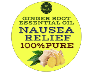 Nativilis Ginger Root Essential Oil (Zingiber Officinale ) - Anti-inflammatory relieve nausea - promote hair health and growth and skin care - Copaiba properties 30ml