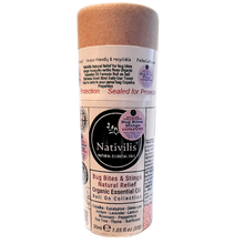 Load image into Gallery viewer, Nativilis Natural Relief for bug bites stings mosquito nettle fleas - Organic Essential Oil Formula - Roll on ball Stainless Steel Ideal Capacity 30ml Daily Use Travel Easy to carry in your purse/bag
