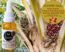 Load image into Gallery viewer, Nativilis Ojon Caiaue GOLDEN FRACTIONATED Oil - (Elaeis oleifera) NATURAL HAIR SKIN BOOSTER Rainforest Virgin Oil - revitalizes damaged follicles helps effective hair growth volumize and get tame frizz – Copaiba
