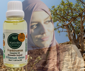 Nativilis Frankincense Carterii Olibanum Oil Oman (Boswellia Carterii ) - natural anti-acne anti-wrinkle improve oral hygiene prevent gum disease antibacterial properties - Copaiba properties 30ml Media 1 of 36