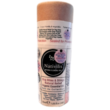 Load image into Gallery viewer, Nativilis Natural Relief for bug bites stings mosquito nettle fleas - Organic Essential Oil Formula - Roll on ball Stainless Steel Ideal Capacity 30ml Daily Use Travel Easy to carry in your purse/bag
