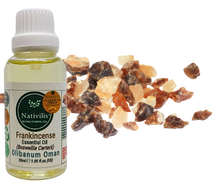 Load image into Gallery viewer, Nativilis Frankincense Carterii Olibanum Oil Oman (Boswellia Carterii ) - natural anti-acne anti-wrinkle improve oral hygiene prevent gum disease antibacterial properties - Copaiba properties 30ml Media 1 of 36
