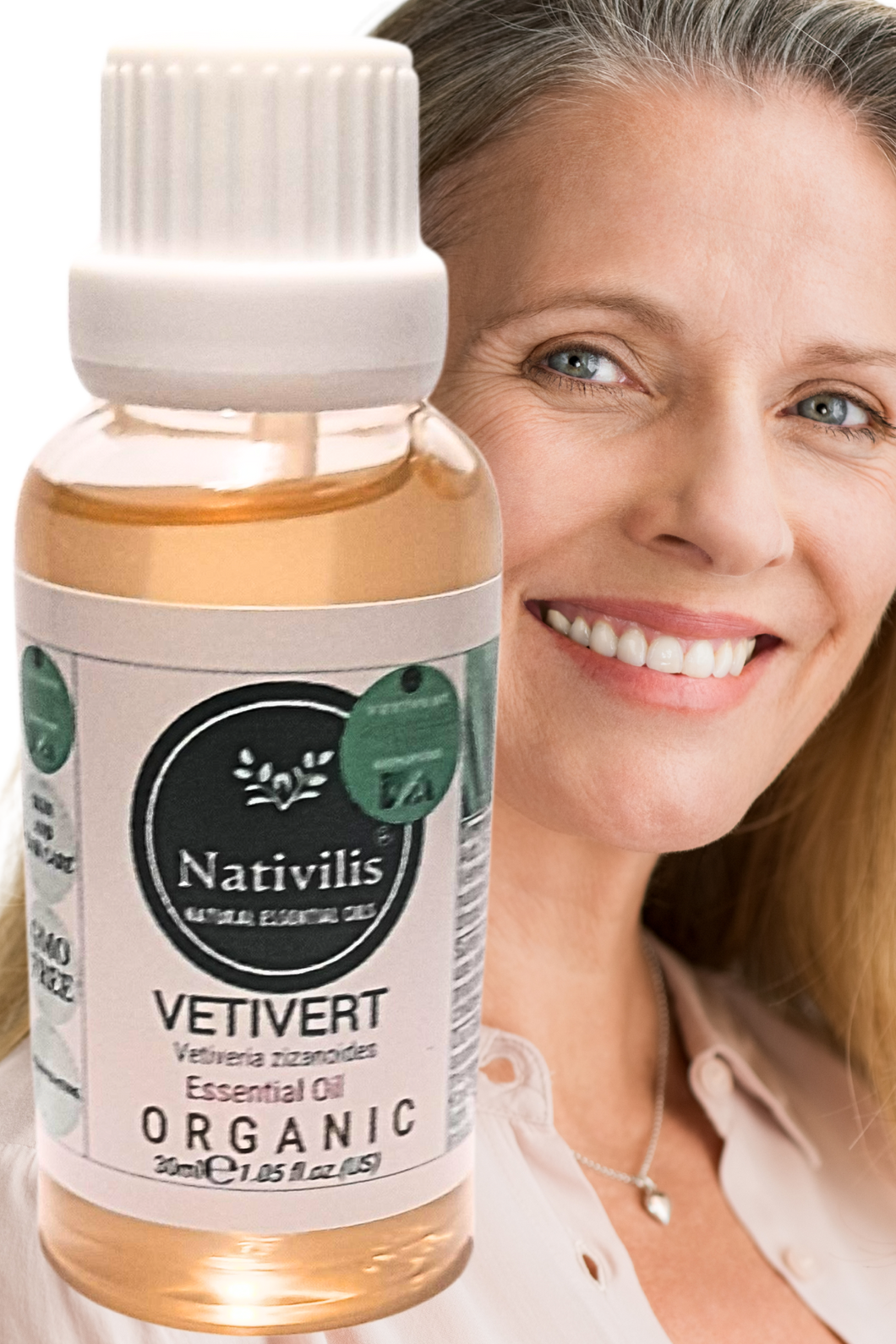 Nativilis Organic Vetivert Essential Oil (Vetiveria zizanoides) - 100% Natural - 30ml - (GC/MS Tested)