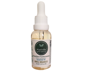 Nativilis Brazilian Frankincense - Breu Branco - Protium heptaphyllum - Amazonian natural oil Copaiba properties anti-inflammatory antiseptic analgesic soothing exfoliant for dry and oily skin - 30ml