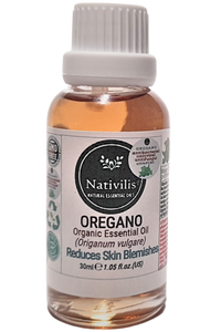 Nativilis Oregano Organic Essential Oil 30 ml (Origanum vulgare) - antioxidant antifungal anti-inflammatory properties playing beneficial role in weight management and infection treatments - Copaiba Properties