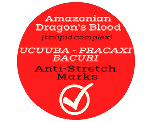 Nativilis Amazonian Dragon’s Blood (trilipid complex enriched) Virgin Rainforest Bio Oil - UCUUBA - BACURI – PRACAXI – anti-stretch marks properties stimulating the production of collagen - Copaiba