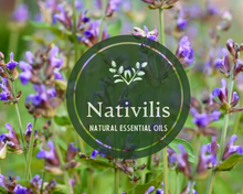 Load image into Gallery viewer, Nativilis Organic Clary Sage Essential Oil (Salvia sclarea) - 100% Natural - 30ml - (GC/MS Tested)
