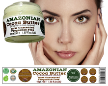 Load image into Gallery viewer, Nativilis Amazonian Cocoa Butter Raw Unscented Fragrance Free (Theobroma cacao) Skin Natural Moisturizer Replenishing skin&#39;s moisture protecting your skin improving elasticity – Copaiba properties
