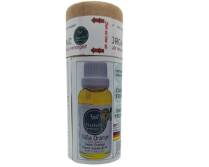 Nativilis Organic Sweet Orange Essential Oil (Citrus sinensis) - 100% Natural - 30ml - (GC/MS Tested)
