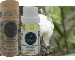 Nativilis Brazilian Frankincense - Breu Branco - Protium heptaphyllum - Amazonian natural oil Copaiba properties anti-inflammatory antiseptic analgesic soothing exfoliant for dry and oily skin