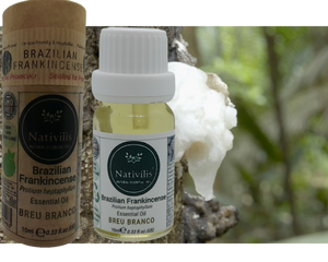 Nativilis Brazilian Frankincense - Breu Branco - Protium heptaphyllum - Amazonian natural oil Copaiba properties anti-inflammatory antiseptic analgesic soothing exfoliant for dry and oily skin