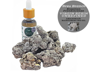 Nativilis Brazilian Frankincense - BREU BRANCO VIRGIN RESIN UNREFINED - Protium heptaphyllum - Amazonian natural resin oil properties anti-inflammatory antiseptic analgesic soothing exfoliant for dry and oily skin - Copaiba