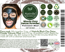 Load image into Gallery viewer, Nativilis Kaolin Black Clay Powder | Nativilis Natural Essential Oils

