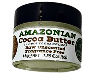 Nativilis Amazonian Cocoa Butter Raw Unscented Fragrance Free (Theobroma cacao) Skin Natural Moisturizer Replenishing skin's moisture protecting your skin improving elasticity – Copaiba properties