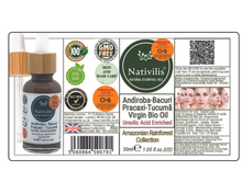 Load image into Gallery viewer, Nativilis URSOLIC ACID enriched with 04 Amazonian Rainforest Bio Oil - ANDIROBA BACURI PRACAXI TUCUMA - Relief skin injuries aesthetic processes peelings laser hair removals Soothing effect Copaiba
