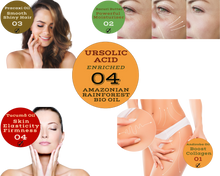 Load image into Gallery viewer, Nativilis URSOLIC ACID enriched with 04 Amazonian Rainforest Bio Oil - ANDIROBA BACURI PRACAXI TUCUMA - Relief skin injuries aesthetic processes peelings laser hair removals Soothing effect Copaiba
